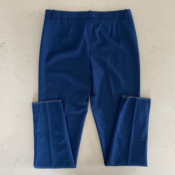 Boss Hugo Boss Tiluni1 Flat Ft Slim Strait Lg MRise Virg Wool Pants Blue 2 NWOT - Picture 7 of 15